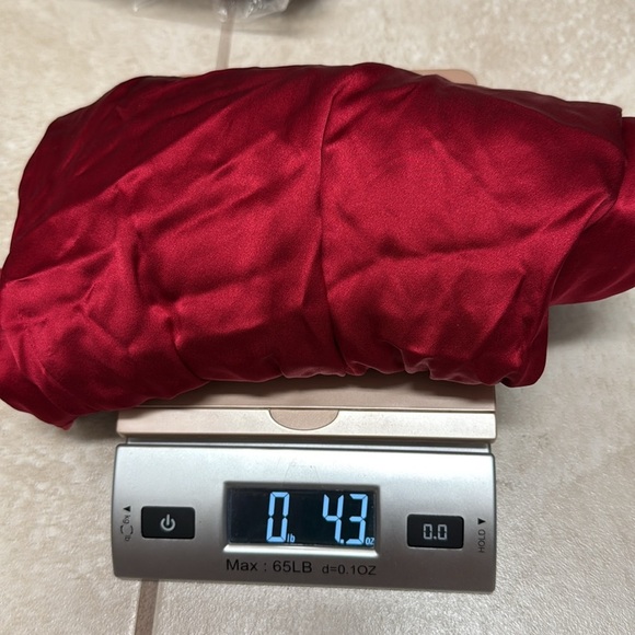 Amanda Uprichard Red 100% Silk V-Neck Ruffle Collar Dress - Picture 8 of 8